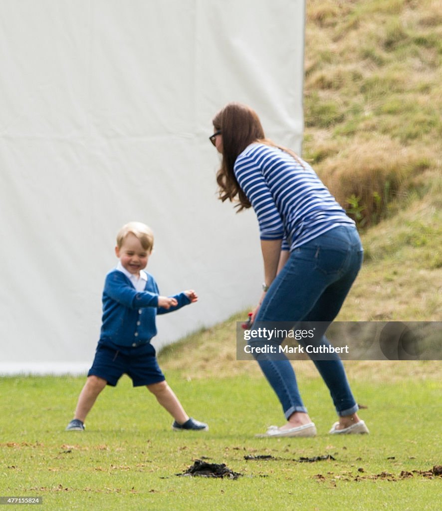 The Duke Of Cambridge And Prince Harry Play In Gigaset Charity Polo Match