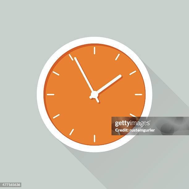 time - clock icon stock illustrations