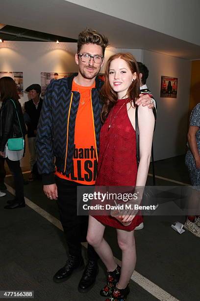 Henry Holland and Ellie Bamber attend the House of Holland presentation during London Collections Men SS16 on June 14, 2015 in London, England.