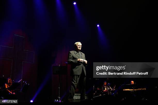 Monseigneur Jean-Michel Di Falco Leandri attends the Farewell Concert of 'les Pretres' at L'Olympia on June 14, 2015 in Paris, France.