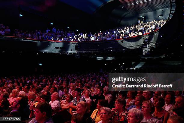 Internal view of the Farewell Concert of the Priests at L'Olympia on June 14, 2015 in Paris, France.