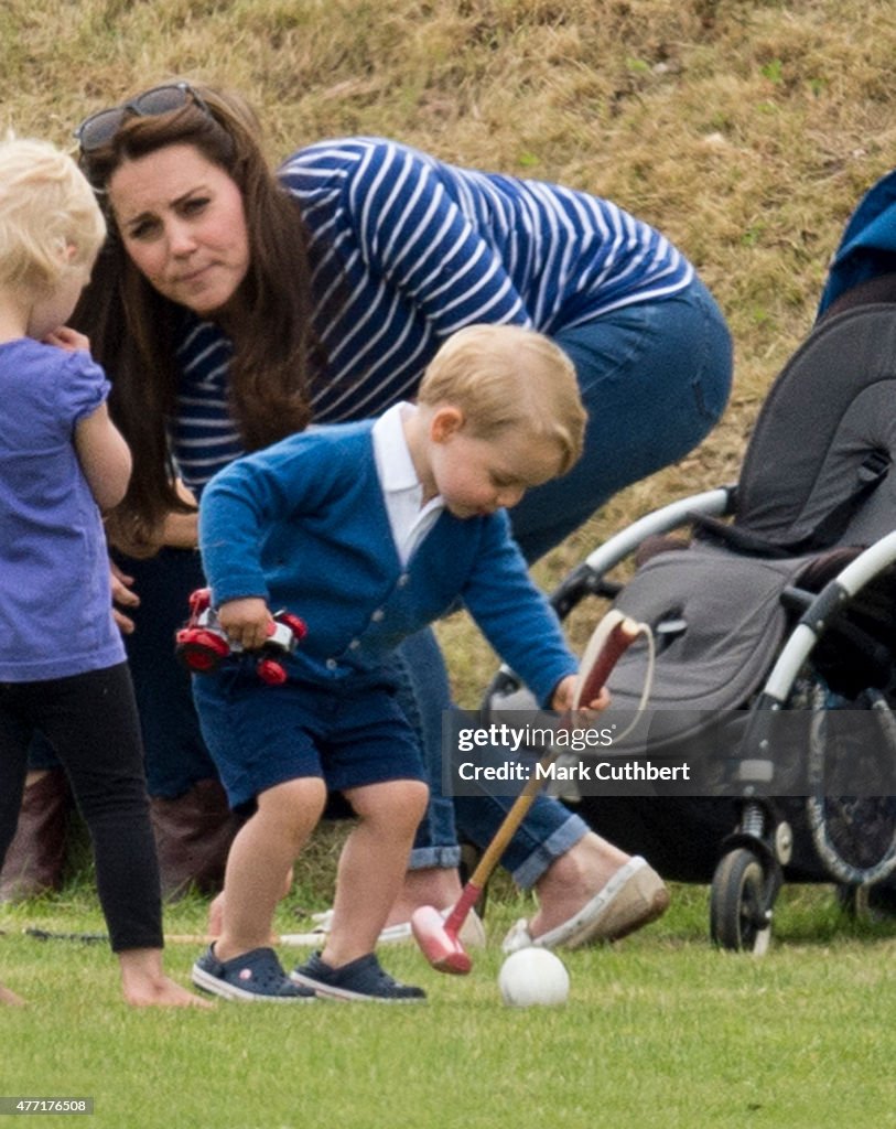 The Duke Of Cambridge And Prince Harry Play In Gigaset Charity Polo Match