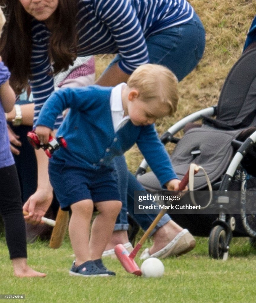The Duke Of Cambridge And Prince Harry Play In Gigaset Charity Polo Match