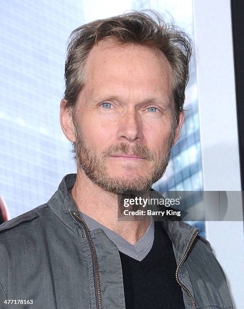 Actor Tom Schanley attends the Los Angeles premiere of 'Robocop' on February 10, 2014 at TCL Chinese Theatre in Hollywood, California.