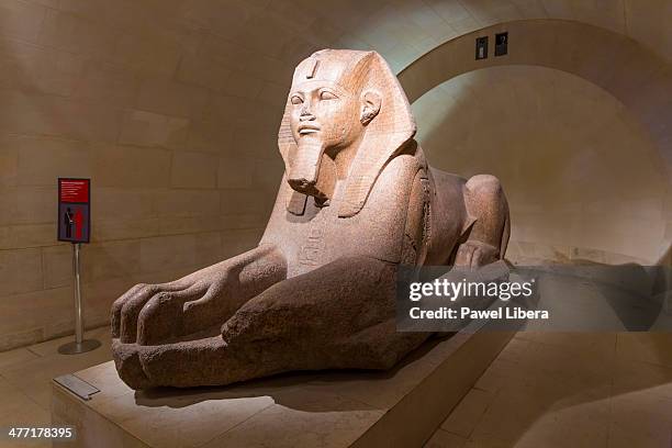 Great Sphinx of Tanis Sculpture, Louvre Museum in Paris.
