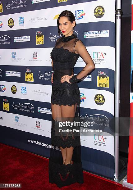 Eugenia Chernyshova attends the 9th annual Los Angeles Italia Film, Fashion and Art Fest opening night gala at the TLC Chinese 6 Theatres on February...