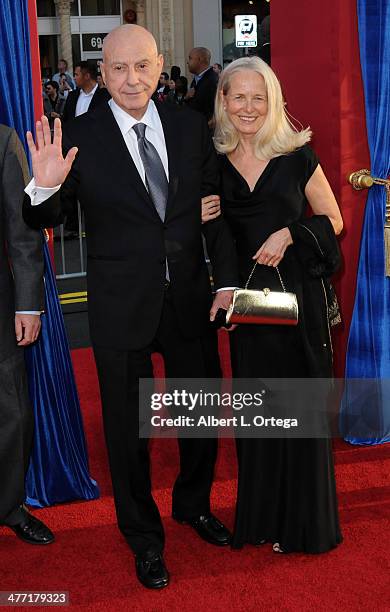 Actor Alan Arkin and wife Suzanne Newlander Arkin arrives for the Premiere of Warner Bros. Pictures' "The Incredible Burt Wonderstone" held at the...