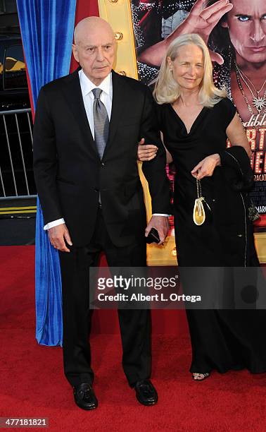 Actor Alan Arkin and wife Suzanne Newlander Arkin arrives for the Premiere of Warner Bros. Pictures' "The Incredible Burt Wonderstone" held at the...