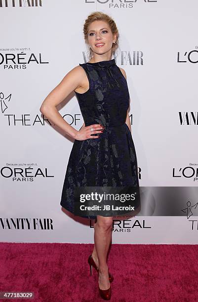 Katheryn Winnick attends the Vanity Fair Campaign Hollywood - L'Oreal D.J. Night held at Sadie Kitchen & Lounge on February 28, 2014 in Los Angeles,...