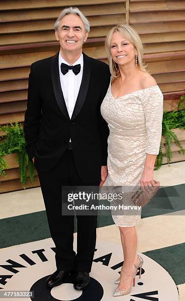 Robyn Todd Steinberg and David Steinberg attends the 2014 Vanity Fair Oscar Party hosted by Graydon Carter on March 2, 2014 in West Hollywood,...