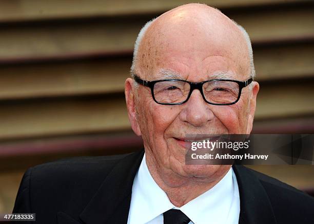 Newscorp Chairman Rupert Murdoch attends the 2014 Vanity Fair Oscar Party hosted by Graydon Carter on March 2, 2014 in West Hollywood, California.