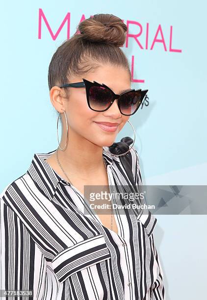 Actress-singer Zendaya attends the Children Mending Heart's 7th Annual Empathy Rocks Fundraiser on June 14, 2015 in Malibu, California.