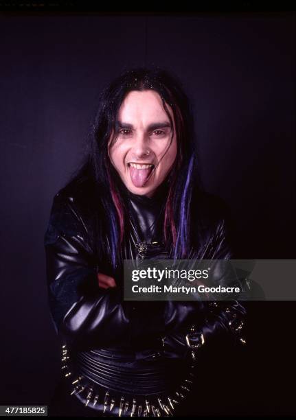 Cradle Of Filth Vocalist Dani Filth, portrait, London, United Kingdom, 2000.