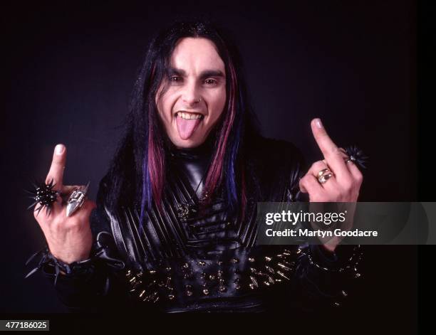 Cradle Of Filth Vocalist Dani Filth, portrait, London, United Kingdom, 2000.