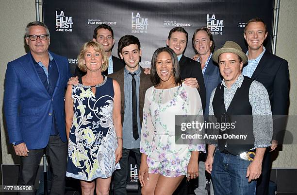 Cast and crew of "A New High" attend the "A New High" and "Hotel 22" screenings during the 2015 Los Angeles Film Festival at Regal Cinemas L.A. Live...