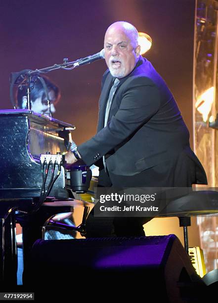 Musician Billy Joel performs onstage at What Stage during Day 4 of the 2015 Bonnaroo Music And Arts Festival on June 14, 2015 in Manchester,...
