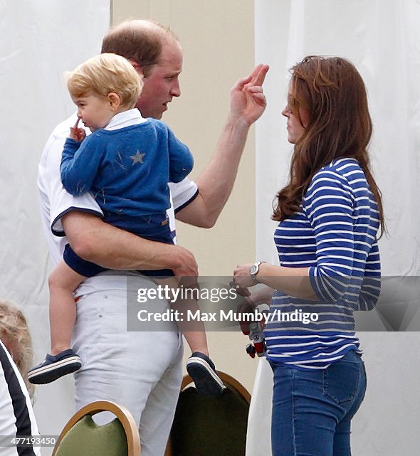 The Duke Of Cambridge And Prince Harry Play In Gigaset Charity Polo Match