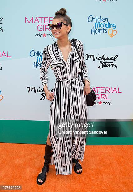 Actress Zendaya attends Children Mending Heart's 7th Annual Empathy Rocks fundraiser on June 14, 2015 in Malibu, California.
