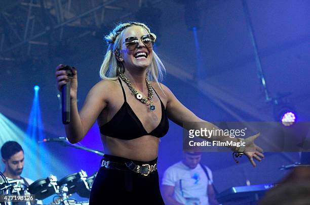 Anne-Marie of Rudimental performs onstage at This Tent during Day 4 of the 2015 Bonnaroo Music And Arts Festival on June 14, 2015 in Manchester,...