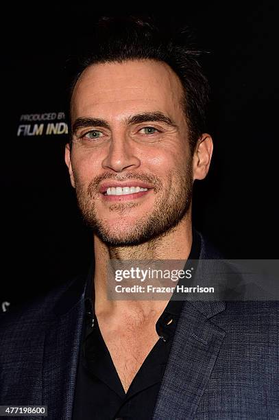 Actor Cheyenne Jackson attends the "Day Out of Days" screening during the 2015 Los Angeles Film Festival at Regal Cinemas L.A. Live on June 14, 2015...