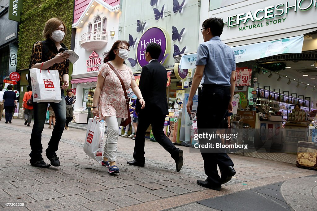 Retail Inside A Lotte Co. Duty Free Store As MERS Raises Recession Risk