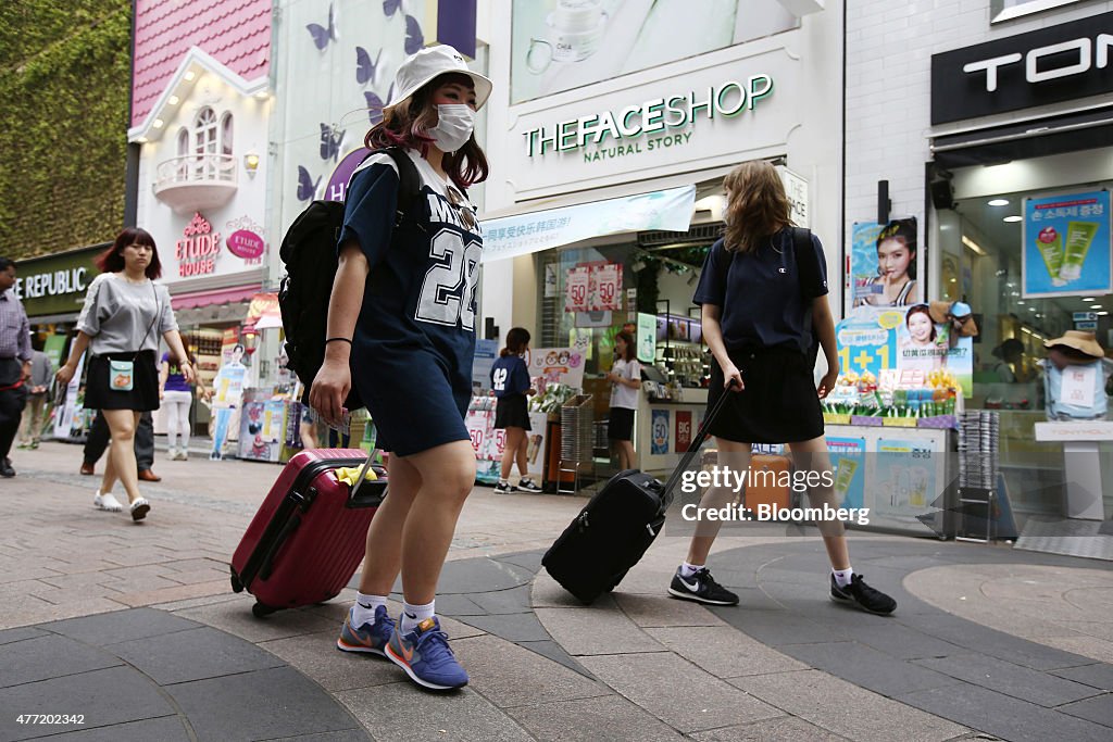 Retail Inside A Lotte Co. Duty Free Store As MERS Raises Recession Risk