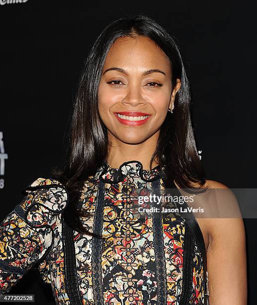 Actress Zoe Saldana attends the premiere of "Infinitely Polar Bear" at the 2015 Los Angeles Film Festival at Regal Cinemas L.A. Live on June 14, 2015...