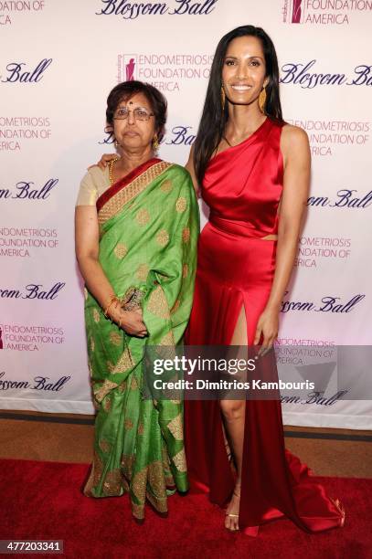 Padma Lakshmi and mother Vijaya Lakshmi attend the Endometriosis Foundation of America's 6th annual Blossom Ball hosted by Padma Lakshmi and Tamer...