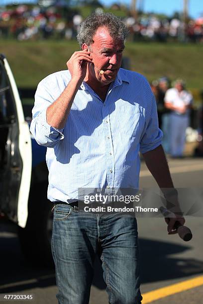 Top Gear presenter, Jeremy Clarkson is seen on track at the 2014 Top Gear Festival Sydney at Sydney Motorsport Park on March 8, 2014 in Sydney,...