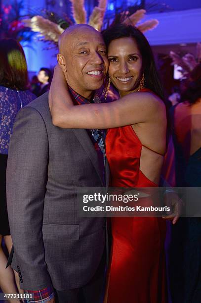 Russell Simmons and Padma Lakshmi attend the Endometriosis Foundation of America's 6th annual Blossom Ball hosted by Padma Lakshmi and Tamer Seckin,...