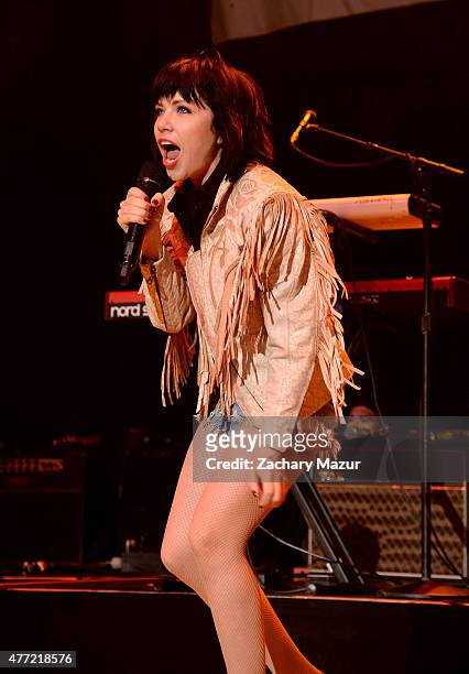 Carly Rae Jepsen performs onstage during WBLI Summer Jam 2015 at Nikon at Jones Beach Theater on June 13, 2015 in Wantagh, New York.