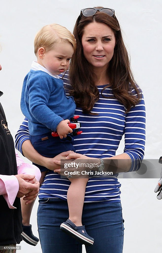 The Duke Of Cambridge And Prince Harry Play In Gigaset Charity Polo Match