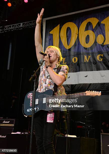 Performs onstage during WBLI Summer Jam 2015 at Nikon at Jones Beach Theater on June 13, 2015 in Wantagh, New York.
