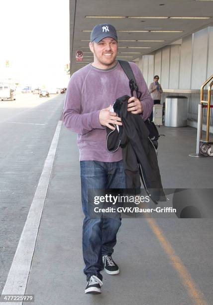 Marc Webb is seen at LAX on March 07, 2014 in Los Angeles, California.