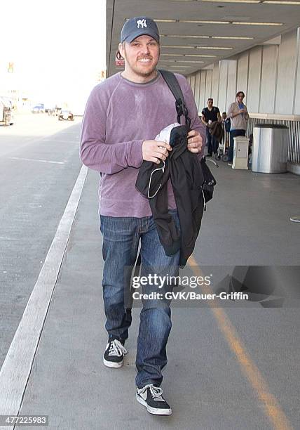 Marc Webb is seen at LAX on March 07, 2014 in Los Angeles, California.