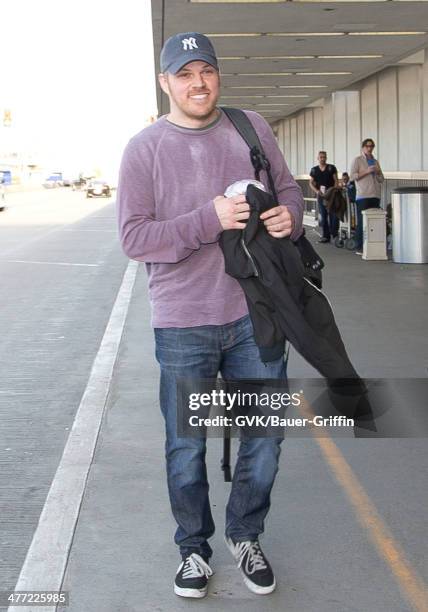 Marc Webb is seen at LAX on March 07, 2014 in Los Angeles, California.