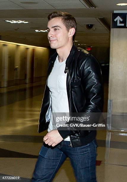 Dave Franco is seen at LAX on March 07, 2014 in Los Angeles, California.