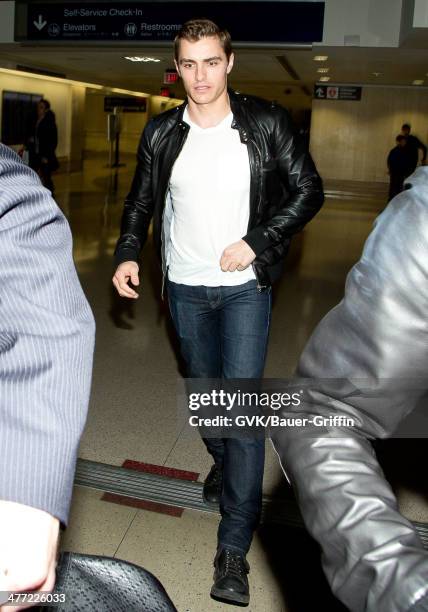Dave Franco is seen at LAX on March 07, 2014 in Los Angeles, California.