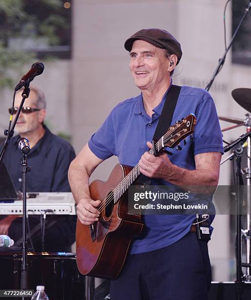 James Taylor performs on NBC's "Today" at the NBC's TODAY Show on June 15, 2015 in New York, New York.