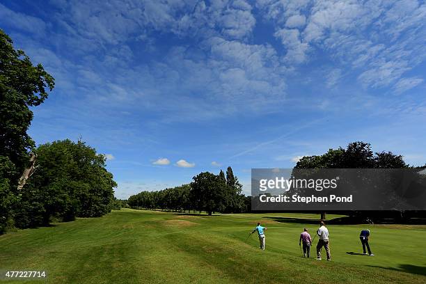 General view of the course during the Golfbreaks.com PGA Fourball Championship East Qualifier at Bush Hill Park Golf Club on June 15, 2015 in...