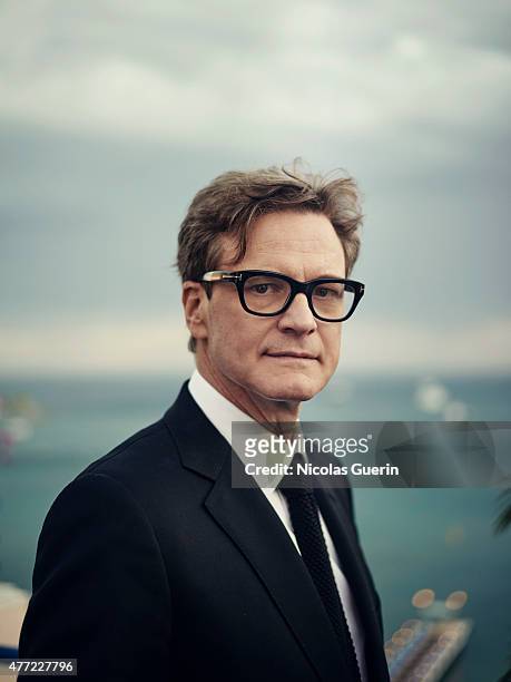 Actor Colin Firth is photographed on May 15, 2015 in Cannes, France.