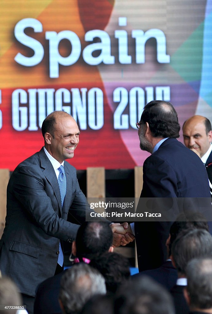 Spanish Prime Minister Mariano Rajoy Visits Expo 2015