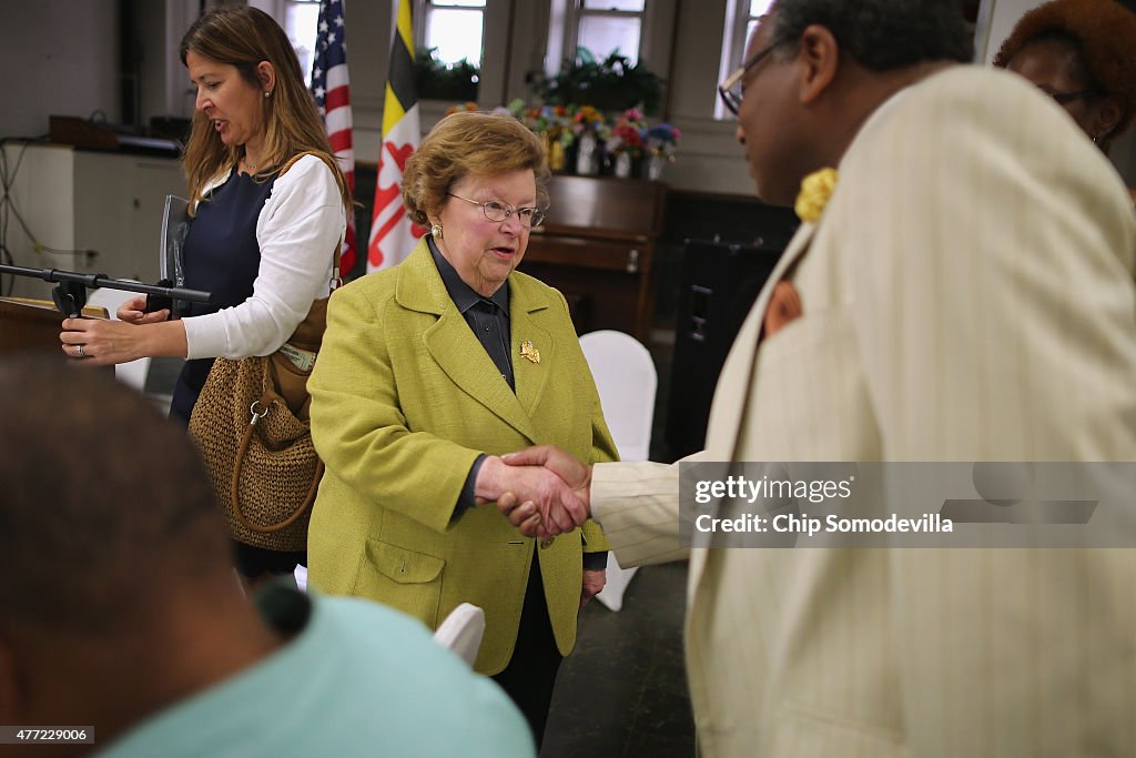 Sen. Barbara Mikulski Announces Criminal Justice Reforms Aimed At Building Trust Within Police And Community In Baltimore