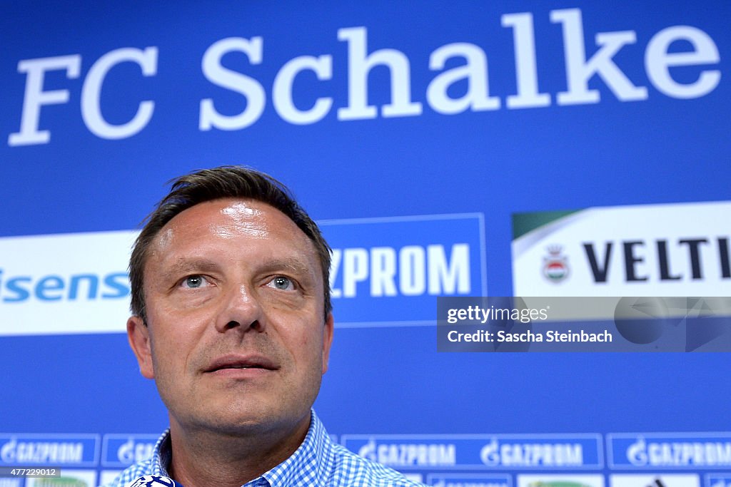 FC Schalke 04 Unveils New Signing Head Coach Andre Breitenreiter