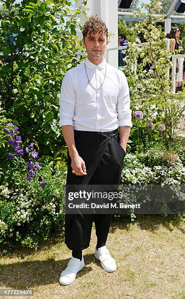 Mikky Ekko arrives at the Burberry Menswear Spring/Summer 2016 show at Kensington Gardens on June 15, 2015 in London, England.