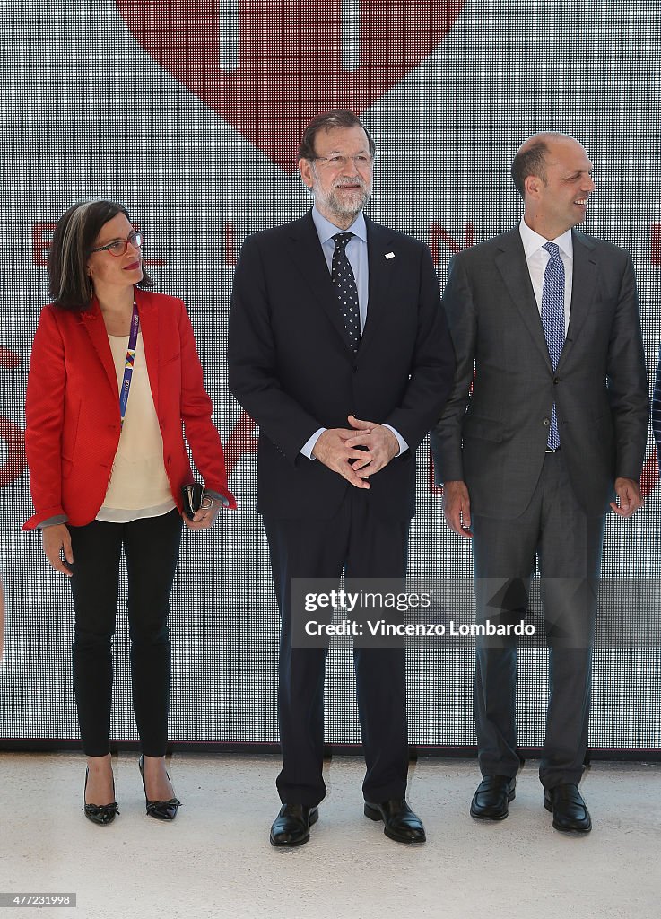 Spanish Prime Minister Mariano Rajoy Visits Expo 2015