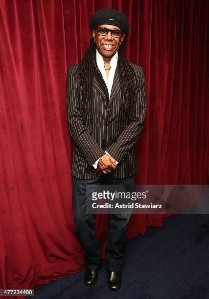 Musician Nile Rodgers visits the SiriusXM Studios on June 15, 2015 in New York City.