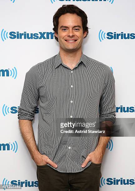 Actor Bill Hader visits the SiriusXM Studios on June 15, 2015 in New York City.