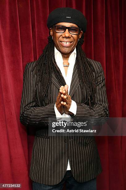 Musician Nile Rodgers visits the SiriusXM Studios on June 15, 2015 in New York City.