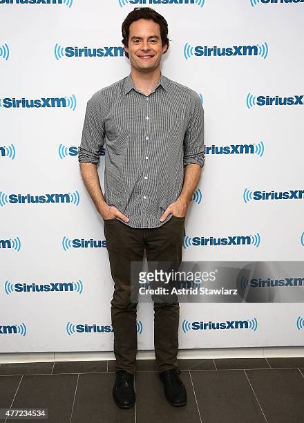 Actor Bill Hader visits the SiriusXM Studios on June 15, 2015 in New York City.